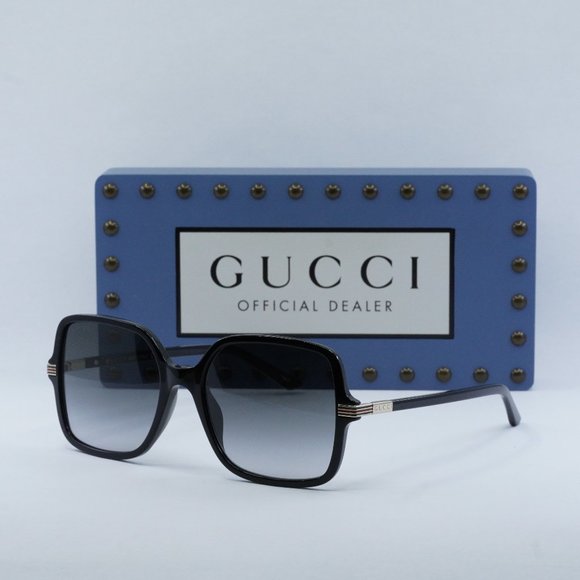 Gucci GG1449S 001 Square Sunglasses - Black/Grey Gradient main image 10